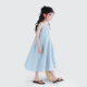 Tutu Little Elephant Girls 100% Cotton Dress Pure Cotton Tank Top Large Skirt Thin Sweet Princess Dress Blue Gray 160