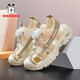BOBDOG children's shoes children's sandals Baotou soft sole non-slip sports boys' sandals medium and large children's shoes breathable boys' beach shoes LY919K rice noodles 30 shoe inner length 19cm