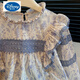 Disney (Disney) new girls spring and autumn clothing pure cotton Korean long-sleeved shirt baby girl casual shirt tops children's fashionable children's clothing lace floral shirt 100 recommended height within 100