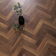 XMSJ Gerva Van Gogh Fish Bone Parquet Herringbone Wood Piso de madera Laminada Estilo nórdico Hogar sala de estar Resistente 12 Peacock Azul 3291 metros cuadrados