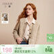 Sancai 2025 new winter style fragrant woolen coat round neck short coat M
