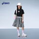 ASICS shopping mall same style children's 26 summer girls loose fit long skirt soft 9016 silver tone 160