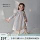 OAK FAMILY spring children's cotton dress lace ruffle collar long-sleeved baby girl nightgown Moonlight Rose 80