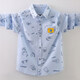 G.duck boys pure cotton long-sleeved shirt spring and autumn thin children's clothing children's 2026 new autumn clothing autumn boys' shirt jacket blue 120 cm
