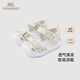 YEEHOO shopping mall same style Yingshi children's shoes for boys and girls summer breathable sandals soft bottom Velcro spring and summer new style white and green print 20