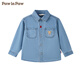 PawinPaw Cartoon Bear Children's Wear 25th Autumn Baby Boy Denim Shirt Indigo 110