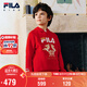 FILA children's sweatshirt 2026 spring men's and large children's hooded sweatshirt