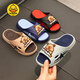 G.duck Little Yellow Duck Children's Sandals Parent-Child New Summer Cartoon Soft Soled Home Bathroom Outdoor Shit-Stomping Slip-ons Upgraded Version - Blue 32 32-33 Inner Length 20.5cm