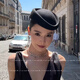 French Hepburn style black top hat fashionable beret stewardess uniform hat photo prop gift hat new black hat