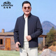 Classic car (LAOYECHE) middle-aged and elderly men's plaid printed stand-up collar jacket 2026 new spring dad outfit