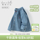 DAVE&BELLA boys spring denim shirt pure cotton baby boy shirt new casual children's clothes children's top denim blue ready stock 110 cm (recommended height 100-110cm)