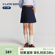 E LAND KIDS children's clothing girls' skirt 26 spring new arrival British college style pleated skirt short skirt Navy/59 110