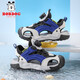 Babudou children's toe-toe sandals, boys' shoes, summer 6 new fashionable non-slip lightweight beach shoes for middle and large children 9 royal blue size 32/shoe inner length 20.5cm