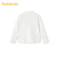 Balabala children's clothing children's long-sleeved shirt girls original white 10101 130
