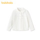 Balabala children's clothing children's long-sleeved shirt girls original white 10101 130