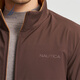 诺帝卡（NAUTICA）【大促爆款】男装秋冬新款防轻溅水双面穿立领厚外套棉服男JO4309 橡皮棕20M 2XL