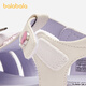 BALABALA Kulomi IP mall same style BALABALA children's casual shoes girls 2026 summer new fashion sandals white and purple tone 00317 26 (foot length 15.8-16.2/inner length 16.9)