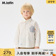 M.Latin Maratin children's clothing children's shirt 26 spring new style boys peek-a-boo literary college style color strip stitching