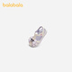 BALABALA Kulomi IP mall same style BALABALA children's casual shoes girls 2026 summer new fashion sandals white and purple tone 00317 26 (foot length 15.8-16.2/inner length 16.9)