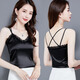Yalu genuine guaranteed lace suspender vest for women summer design ice silk niche outside and inside suit French Z757 black M