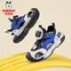 Babudou children's toe-toe sandals, boys' shoes, summer 6 new fashionable non-slip lightweight beach shoes for middle and large children 9 royal blue size 32/shoe inner length 20.5cm