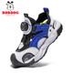 Babudou children's toe-toe sandals, boys' shoes, summer 6 new fashionable non-slip lightweight beach shoes for middle and large children 9 royal blue size 32/shoe inner length 20.5cm