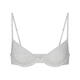 SKIMS women's bra push-up seamless cotton thin daily sleep bra simple light heather gray one size |40