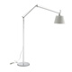 Floor reading lamp designer double swing arm fabric reading floor lamp simple modern living room study long pole can be a black large size pure white