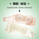 Strapless bra for women, non-slip, push-up small breasts, summer thin, traceless, ice-silk, non-falling tube top, chest-wrapped and beautiful back bra, champagne color S