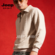 JEEP SPIRIT sweatshirt men's 2026 spring new hooded loose versatile sports casual jacket men's tops men's beige S (110-140Jin Jin equals 0.5 kg)