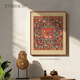 Artist's Gift Yuan Dynasty Thangka Selfless Buddha Mother Mandala Prints Living Room Decoration Paintings Buddhist Hall Paintings Study Hanging Paintings Ancient Style Murals Antique Silk Print - Size M 70*58cm
