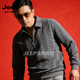 JEEP SPIRIT sweatshirt men's 2026 spring new hooded loose versatile sports casual jacket men's tops men's beige S (110-140Jin Jin equals 0.5 kg)