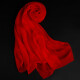 Shanghai Story Silk Scarf Women's Spring and Autumn Thin Plain Shawl 100% Mulberry Silk Practical Birthday Gift for Mother and Elders Big Red