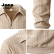 JEEP SPIRIT sweatshirt men's 2026 spring new hooded loose versatile sports casual jacket men's tops men's beige S (110-140Jin Jin equals 0.5 kg)