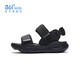 361 Children's Shoes Girls Sandals Open Toe Summer New Girls Sports Sandals Children's River Tracing Shoes Student Breathable Sandals Carbon Black 33