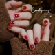 CandyMoyo healthy 0-toxic water-based nail polish no-bake manicure long-lasting whitening non-tearable red fine glitter