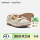 Bala Bala One children's shoes girls princess shoes 2026 new summer exquisite and dazzling casual shoes hanging light gold plated 09001 21 (foot length 12.8-13.2/inner length 14.2)