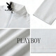 Playboy Half-Zip Stand Collar Sweater Men's 2026 Spring Business Casual Loose Bottoming Shirt Top Jacket Light Gray M 100-120Jin Jin equals 0.5 kg