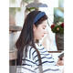 Dawn Panda Liu Yifei's same style retro denim blue hairband for women French versatile high skull hair bundle wide-brimmed headband face wash headwear Liu Yifei's same style hairband