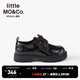 Little MO&Co. Children's Clothing 25 Spring New Style British Style Black Small Leather Shoes for Boys and Girls KBE1SHS006 Black 32 Inner Length 21cm
