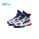 361 Shopping mall same style children's shoes, boys' plus velvet warm cotton shoes, 2024 winter new two-cotton sports shoes, style 4, light blue/feather white 32