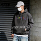 JEEP SPIRIT American Retro Couple Sweater 2026 Spring New Loose Versatile Hooded Top Jacket Gray S