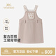 Ying's Haute Couture Series Children's Skirt Girls Suspender Skirt Spring and Summer New Cute Baby Girl Dress Khaki 100 cm