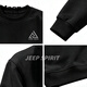 JEEP SPIRIT American retro heavyweight round neck sweatshirt for men 2026 spring loose casual couple tops bottoming shirt gray S