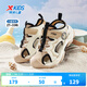 Xtep Children's Beach Shoes Summer Boys and Kids Breathable Mesh Cushioning Comfortable Wear-Resistant Non-Slip Fashionable Versatile Sandals Lilac Brown/Oatmeal Milk 28
