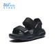 361 Children's Shoes Girls Sandals Open Toe Summer New Girls Sports Sandals Children's River Tracing Shoes Student Breathable Sandals Carbon Black 33
