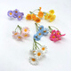Yao Wan Xi Sen simulation small bunch of plastic flowers DIY straw hat decoration silk flowers fake flowers handmade garland material dried flowers pink x2