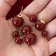 Hong Kong style wine red sugar bean pearl earrings for women new 2024 earrings niche design ear jewelry 10mm red bean mosquito coil ear clip