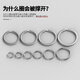 Laben Edelstahl Schlüsselring Ring 30mm Tastatur Flachringautos Schlüssel Ring Rundgröße Flaches Ringzubehör verdickte Zubehör