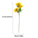 Yaowanxi single artificial flower wedding arrangement flower wall waterfall decoration scene artificial artificial flower bouquet wholesale three-headed sunflower